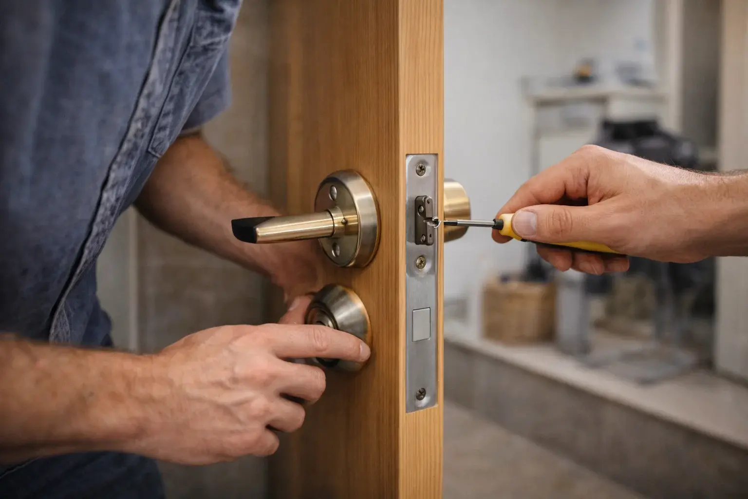 Door window handle hinge and lock repair support in Melbourne
